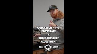 QuickTech ™️©️®️: Flow Rate X Pump Pressure Adjustment #Shorts