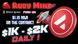 ️ Ruby Miner is CRAZYYY ️ RubyMine.Money ️ Contract 13.7k AVAX ($1.15 mln) ️ MAKING $1-2k DAILY