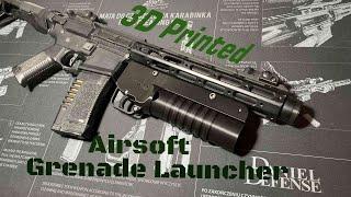 3d printed airsoft grenade launcher - Assembly video