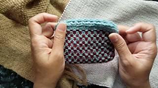 Linen stitch in 1 color and 2 colors: a Knittycat's Knits tutorial