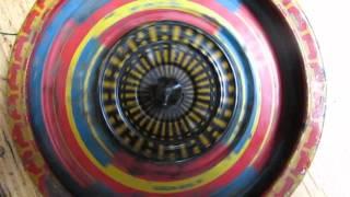 Flicker 1920 patent optical illusion spinning top.12cm diameter