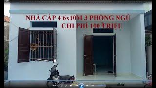 Nhà cấp 4 mái tôn chi phí thấp khoảng 100 triệu