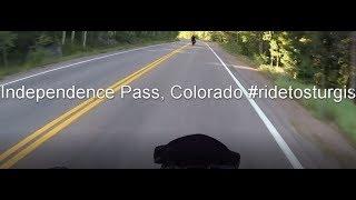 Climbing Independence Pass Colorado on a Motorcycle