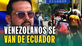 Migrantes venezolanos se van de Ecuador por aumentos de la delincuencia