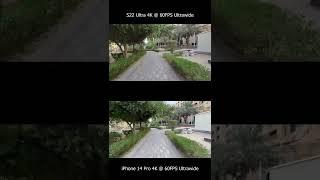 iPhone 14 Pro vs Galaxy S22 Ultra 4K 60FPS Test