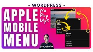 Build an Apple Mobile Menu for your WordPress Website - Elementor Tutorial