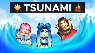 Running away from a TSUNAMI in Roblox!