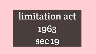 |#limitations act 1963|# section 19#