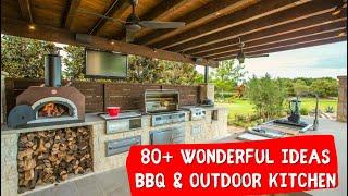  BBQ AREAS & OUTDOOR KITCHEN!  80 Ideas for inspiration