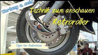 Technik vom Retroroller erklärt (unten herum)