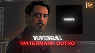 Outro Watermark Tutorial | After Effects