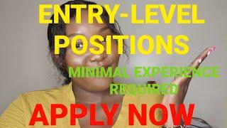 ENTRY-LEVEL JOBS POSITIONS IN A CRUISE SHIP THAT REQUIRE NO EXPERIENCE/MINIMAL EXPERIENCE