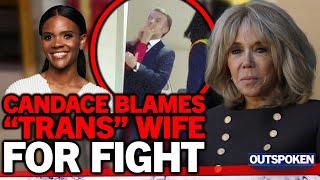 "Abused since grade school!" Candace Owens calls out Emmanuel Macron wife Brigitte after plane fight