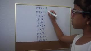 Trick to learn 11 times table for kids