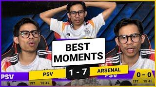 PSV 1-7 ARSENAL  I Fan Best Moments