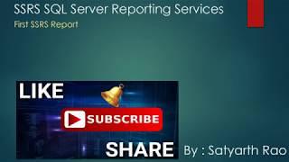 5 SSRS - Let's create our first SSRS Report (SQL Server Reporting Services)