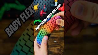 3D Printed Baby Flexible Corn Cob Pencil Case holder fidget #3dprinting #howto