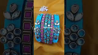 yafa Thread bangle Madurai comment for price #bridalbangleset#silkthreadbanglesmaking#weddingbangles