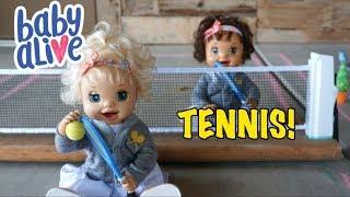 BABY ALIVE Ruby Snow And Margie McCabe Play Tennis!