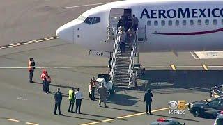 2 Detained After Aeromexico Flight Is Stuck for Hours on Oakland Tarmac