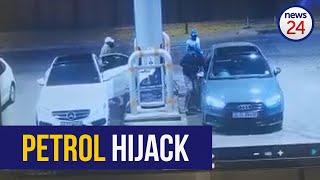 WATCH | Hijackers steal Audi as Joburg driver stops to fill up his car at a garage