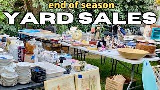 YARD SALES | thrift with me | Vintage & Antiques | November 2020