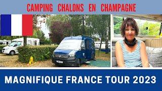 FRANCE CAMPERVAN TOUR Part 8 | Chalons en Champagne | Storm | Cadac Joe | City Walk | Vlog 583