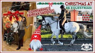 BEST TACK SHOP TOUR EVER - CHRISTMAS AT RB EQUESTRIAN + TRYING 2 SADDLES  |AD| Riding with Charlotte