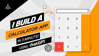 Build a Calculator App in 3 Minute using ChatGPT #openai #chatgpt #buildacalculatorapp