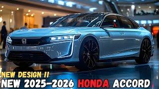 New Design 2025-2026 Honda Accord Hybrid Revealed! Watch Now !!!