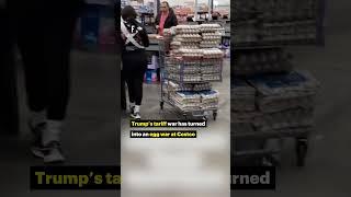 Trump’s tariff war has turned into an egg war at Costco #trump #tariffs #news