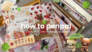 how to penpal // how to start, what to write, what to give, & tips + ideas