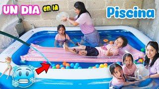 UN DÍA EN LA PISCINA Con AGUA CONGELADA