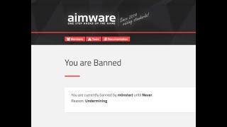 Finally, my aimware.net was also banned...