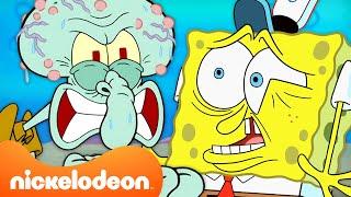 Every Time Squidward YELLS at SpongeBob!  | SpongeBob SquarePants | Nickelodeon UK