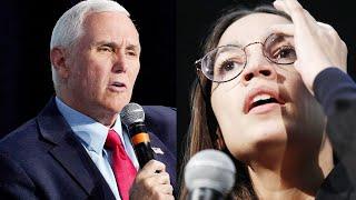 Mike Pence ENDS AOC's Entire Career During EPIC Speech, Gets a Standing Ovation