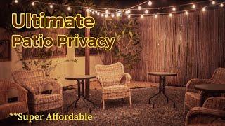 Building a Patio Privacy Fence. How Much Did It Cost?