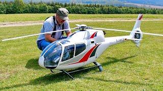 HUGE RC EUROCOPTER EC-120 B COLIBRI / SCALE MODEL TURBINE HELICOPTER / FLIGHT DEMONSTRATION !!!