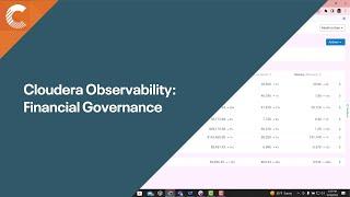 Cloudera Observability - Financial Governance