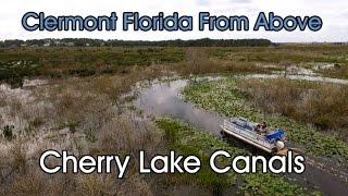 Clermont Florida From Above Canals From Lake Minneola Towards Cherry Lake