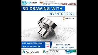 Acad Systems Create 3D drawing with inventor 2021