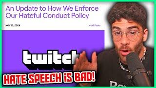 Twitch Updates Their Hateful Conduct Policy (Adpocalypse) | Hasanabi Reacts