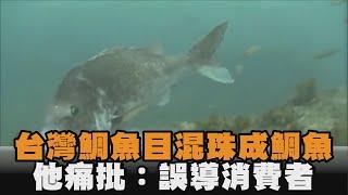 台灣鯛魚目混珠成鯛魚　他痛批：誤導消費者