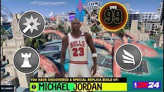 THE BEST MICHAEL JORDAN BUILD IS GAMEBREAKING IN NBA 2K24! CRAZY CONTACT DUNKS!