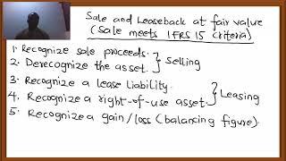 SALE AND LEASEBACK - IFRS 16 (SALE AT FAIR VALUE)