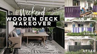 Old Wooden Deck Makeover (in a weekend!)