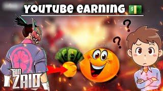 Bin zaid gaming YouTube earning ??  #short #ff #garena #binzaidgaming #freefireshorts #totalgaming