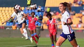 Alex Morgan SCORED TWICE vs Haiti Women’s Concacaf 2022 HD