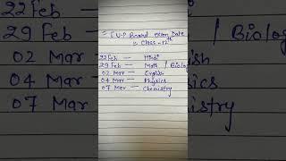 Up board examdate date sheet class 12th 2024#viral #upboard