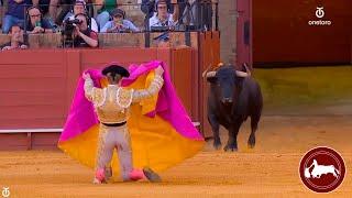 A porta gayola, Borja Jiménez, segundo toro, Feria de Abril, Sevilla 10-04-2024